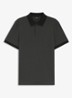 Poloshirt van katoen met bobbelstructuur - Zwart