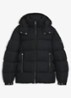 Puffer jas met capuchon - Zwart