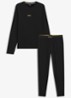 Pyjamaset met logo - Zwart