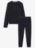 Pyjamaset met logo - Dark Blue-402 / Blauw