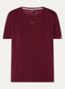 Pyjamashirt van stretchkatoen met logoprint - Dark Red-601 / Rood