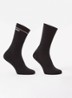 QS Iconic sokken met logo in 2-pack - Zwart