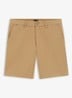 Regular fit korte broek met steekzakken - Beige