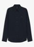 Regular fit overhemd met logo - Donkerblauw