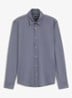 Regular fit overhemd met stretch - Donkerblauw