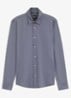 Regular fit overhemd met stretch - Donkerblauw
