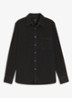 Regular fit overhemd van corduroy - Zwart