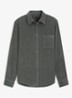Regular fit overhemd van corduroy - Open Green-377 / Groen