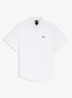 Regular-fit overhemd van kreukbestendige katoenen jersey - White-100 / Wit