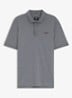 Regular fit polo met logo - Middengrijs