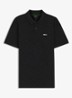 Regular fit polo met logoprint - Zwart
