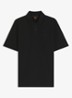 Regular fit polo van katoen - Zwart