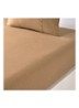 Sense hoeslaken in katoenblend, hoekhoogte in 30 cm - Camel