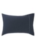 Sense kussensloop in katoenblend - Donkerblauw