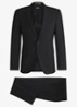 Slim fit 2-delig pak van scheerwol - Zwart