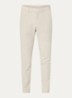 Slim-fit broek van waterafstotend stretchmateriaal - Creme