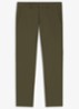 Slim-fit broek van waterafstotend stretchmateriaal - Bronsgroen