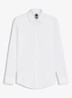 Slim-fit overhemd in gemakkelijk te strijken katoenen popeline met stretch - White-100 / Wit