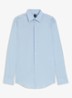 Slim-fit overhemd in gemakkelijk te strijken katoenen popeline met stretch - Light/Pastel Blue-452 / Blauw