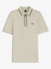Slim fit polo met logo - Light Beige-272 / Beige