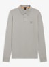 Slim fit polo van katoen - Grijsmele