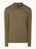 Slim fit polo van katoen - Groen