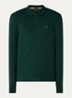 Slim fit polo van katoen - Groen