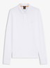 Slim fit polo van katoen - Wit