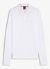 Slim fit polo van katoen - Wit