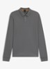 Slim fit polo van katoen - Middengrijs