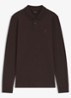 Slim fit polo van katoen - Dark Brown-207 / Bruin