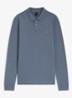 Slim fit polo van katoen - Medium Blue-424 / Blauw
