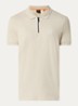 Slim-fit polo van stretchkatoen met logopatch - Light Beige-271 / Beige