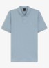 Slim-fit polo van stretchkatoen met logopatch - Pastel Blue