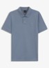 Slim-fit polo van stretchkatoen met logopatch - Medium Blue-424 / Blauw