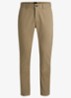 Slim-fit satijnen chino van stretchkatoen - Khaki