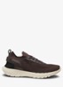 Sneaker met gebreid bovenwerk en logo - Donkerbruin