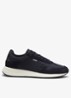 Sneakers met details van suède - Donkerblauw