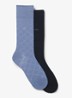 Sokken in katoenblend in 2-pack - Donkerblauw