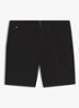 Straight fit korte broek met steekzakken - Zwart