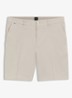 Straight fit korte broek met steekzakken - Beige