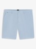 Straight fit korte broek met steekzakken - Lichtblauw