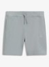 Straight fit korte broek van sweatstof met logopatch - Open Grey-084 / Grijs