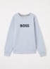 Sweater met logoprint - Lichtblauw