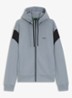 Sweatvest met steekzakken en capuchon - Dark Grey-026