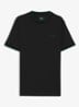 T-shirt met gestreept detail - Zwart