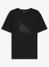 T-shirt met logoprint - Zwart