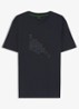 T-shirt met logoprint - Donkerblauw