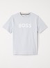 T-shirt met logoprint - Lichtblauw
