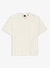 T-shirt met ronde hals - Creme